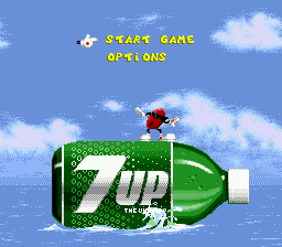 Cool Spot title screen for Sega Mega Drive